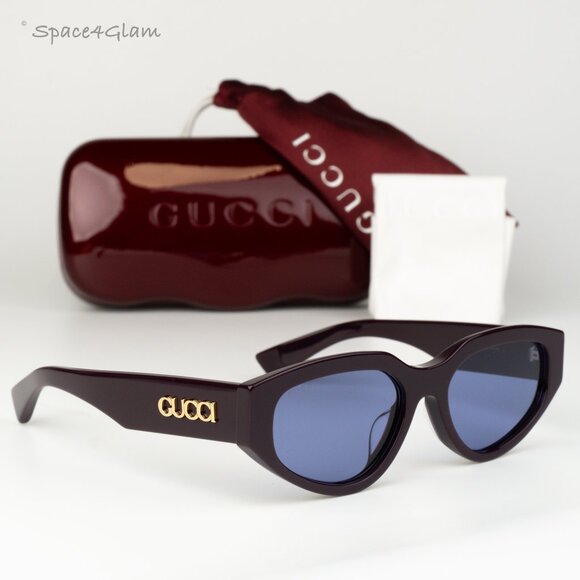 Gucci Women Sunglasses Violet Oval GG1845SA 004 NEW 